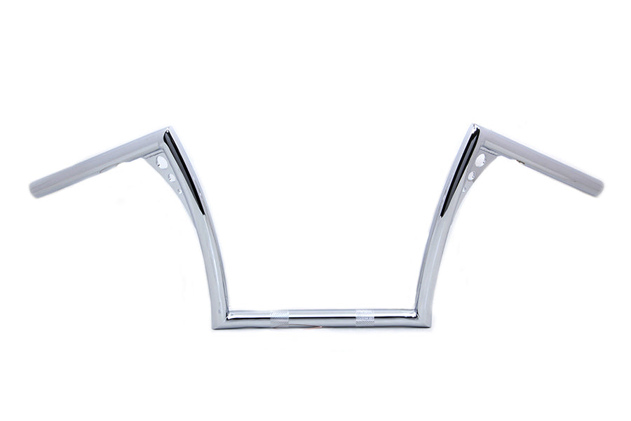 MCM 12 Inch Z-Bar Handlebar with Indents for Harley Davidson FXSTS