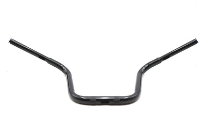 V-Twin 20323B 12-Inch Mini Ape Hanger Handlebar with Indents, Black