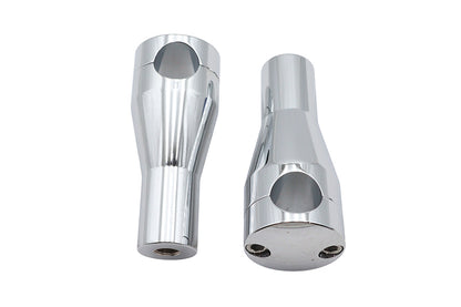 Ultima 34-5 4 Inch Chrome Round Glide Riser Set for 1 Inch Handlebars
