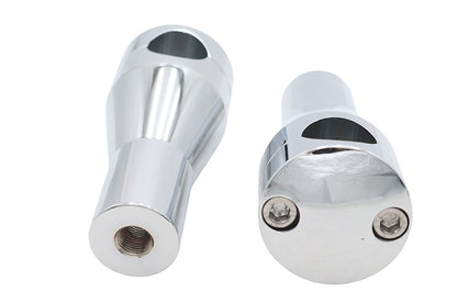 Ultima 34-5 4 Inch Chrome Round Glide Riser Set for 1 Inch Handlebars