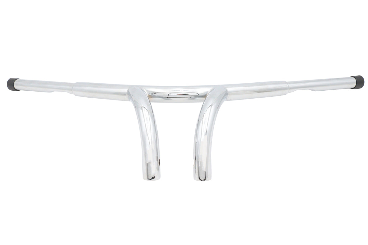 V-Twin 25-4213 Factory Sample 7-Inch Curved Riser Bar Handlebar with Indents