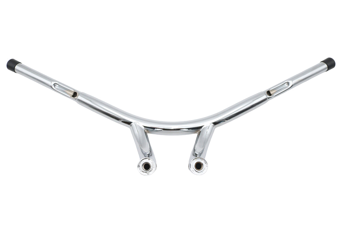 V-Twin 25-4213 Factory Sample 7-Inch Curved Riser Bar Handlebar with Indents