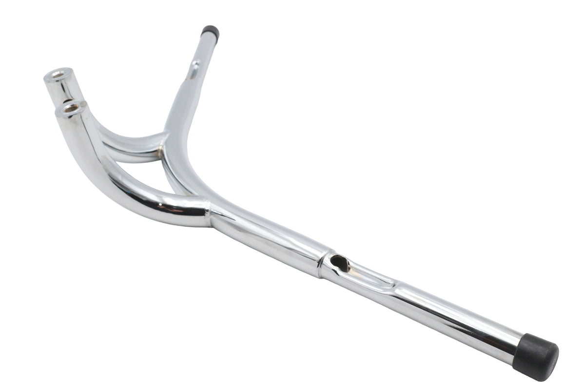 V-Twin 25-4213 Factory Sample 7-Inch Curved Riser Bar Handlebar with Indents