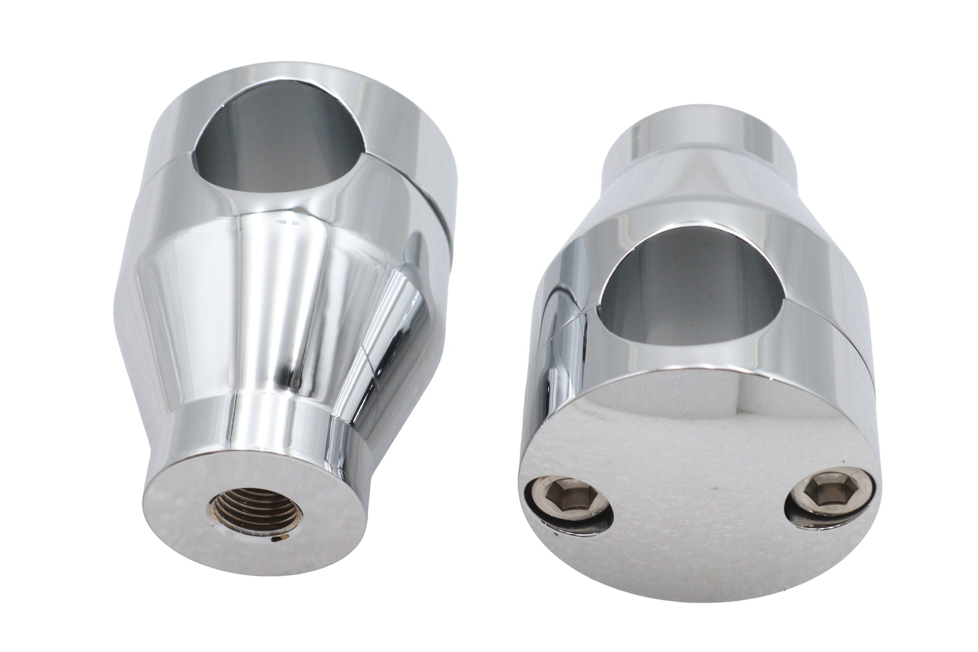 Wyatt Gatling 2 Inch Shorty Glide Riser Set Chrome - Part H57-6053 for 1 Inch Handlebars