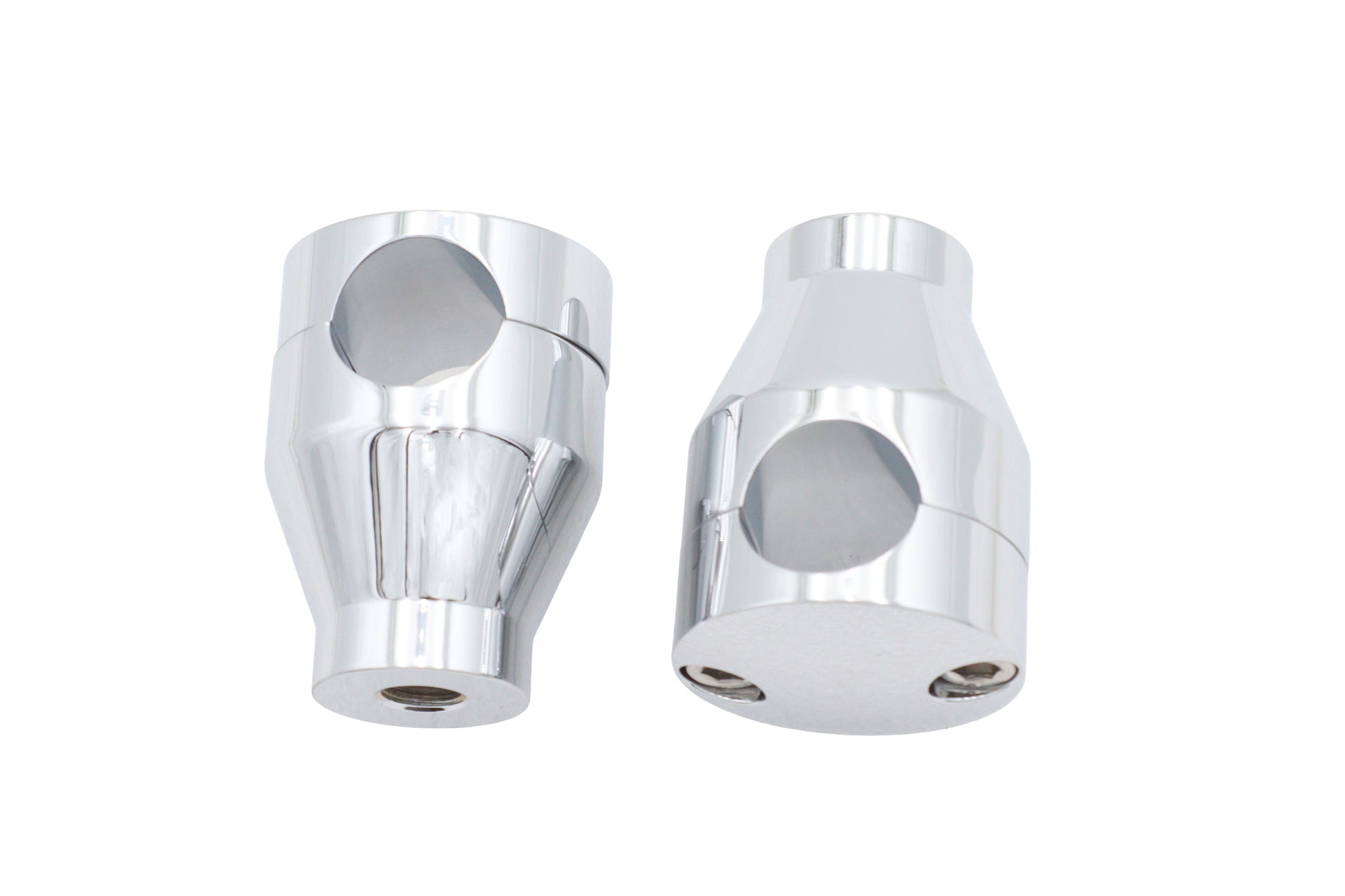 Wyatt Gatling 2 Inch Shorty Glide Riser Set Chrome - Part H57-6053 for 1 Inch Handlebars