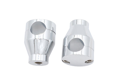 Wyatt Gatling 2 Inch Shorty Glide Riser Set Chrome - Part H57-6053 for 1 Inch Handlebars