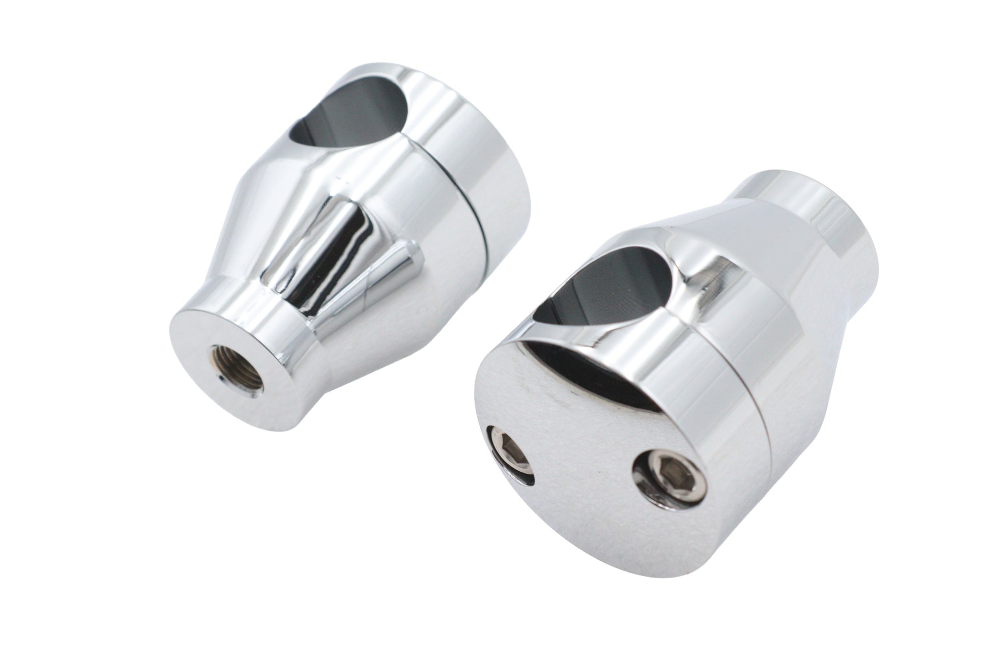 Wyatt Gatling 2 Inch Shorty Glide Riser Set Chrome - Part H57-6053 for 1 Inch Handlebars