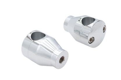 Wyatt Gatling 2 Inch Shorty Glide Riser Set Chrome - Part H57-6053 for 1 Inch Handlebars