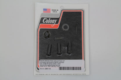 Colony Rear Brake Rod Clevis Pin Kit for Harley Davidson UL (1937-1946)