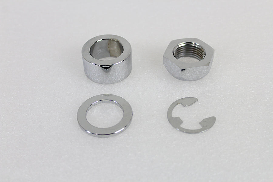 Colony Rear Axle Spacer Set Smooth Style Chrome for Harley Davidson FLT Models