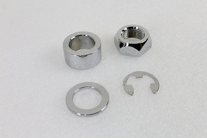 Colony Rear Axle Spacer Set Smooth Style Chrome for Harley Davidson FLT Models
