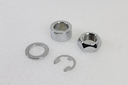 Colony Rear Axle Spacer Set Smooth Style Chrome for Harley Davidson FLT Models