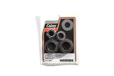 Colony Chrome Front Axle Spacer Kit for Harley Davidson XL (2008-2017)