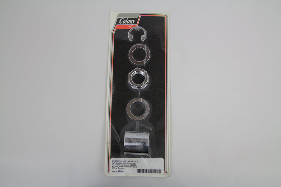 Colony Rear Axle Spacer Kit Smooth Style for Harley Davidson XL Models