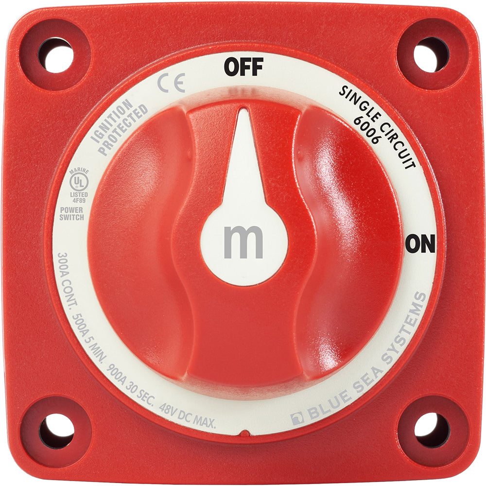 Blue Sea Systems 6006 m-Series Mini Battery Switch with Single Circuit ON/OFF Control