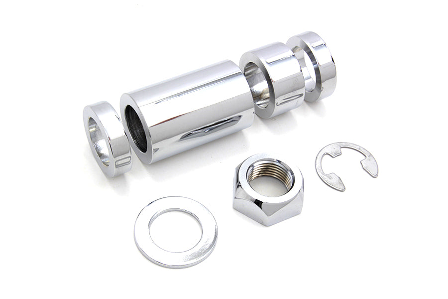 Colony Chrome Rear Axle Spacer Kit for Harley Davidson FXST (2008-2017)