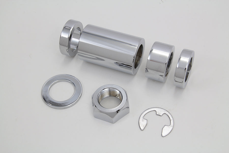 Colony Chrome Rear Axle Spacer Kit for Harley Davidson FXST (2008-2017)