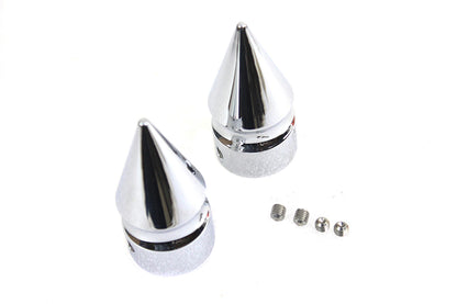 Colony Front Axle Nut Cap Set Pike Style for Harley Davidson FXST Models