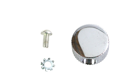 Colony Chrome Dash Panel Switch Knob and Screw Kit for Harley Davidson FL, UL, WL 1943-1946
