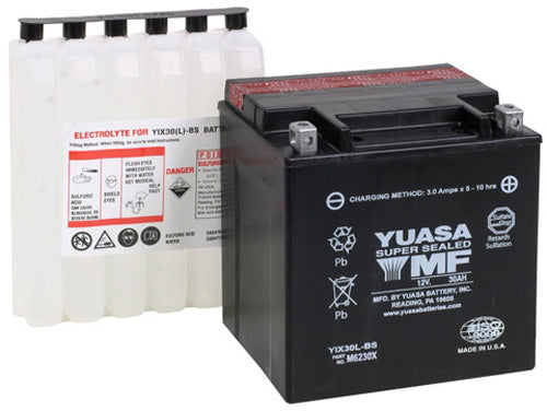 Yuasa YUAM6230XPW YIX30-L-BS-PW High Performance Maintenance-Free Battery