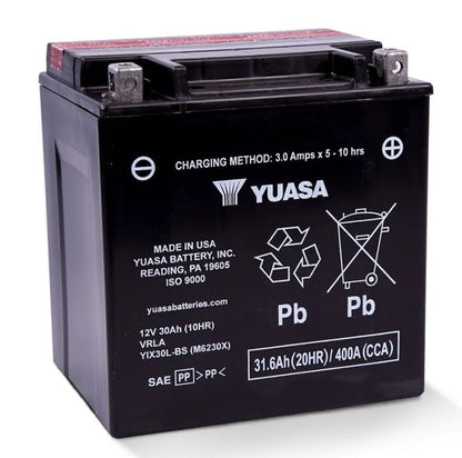 Yuasa YUAM6230XPW YIX30-L-BS-PW High Performance Maintenance-Free Battery