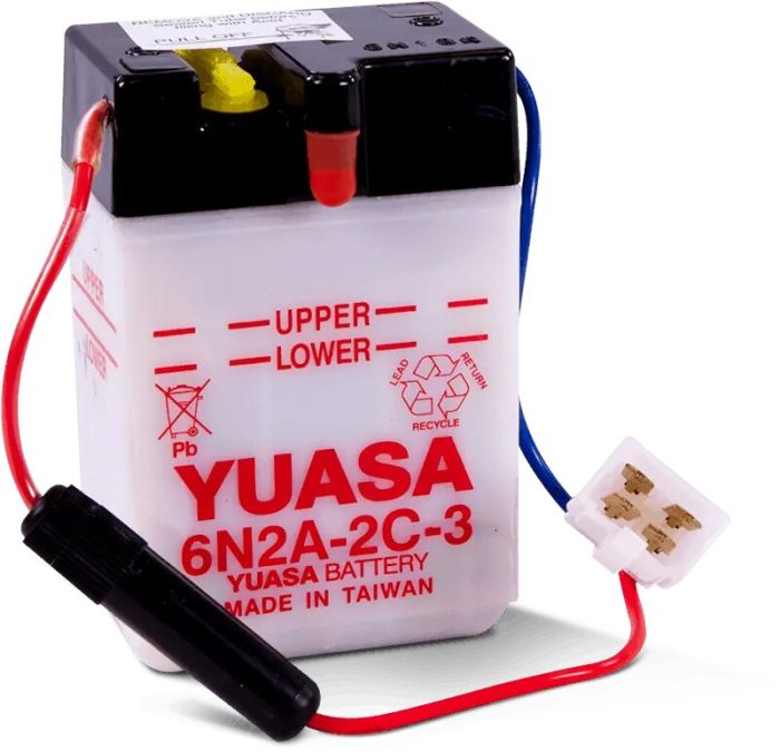 YUASA 6N2A-2C-3 Conventional 6 Volt Battery for Reliable Power Supply