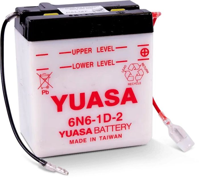 Yuasa YUAM2662B 6V Conventional Battery - Reliable Power Source