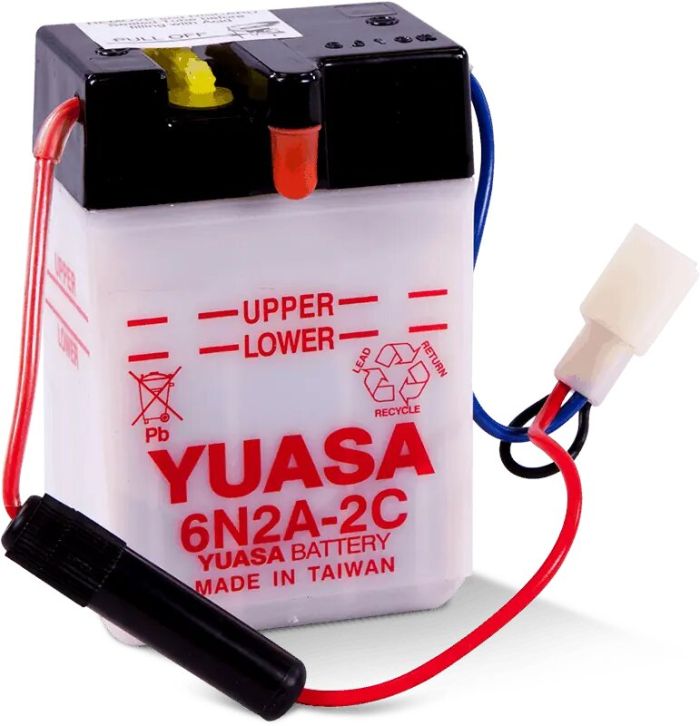 YUASA 6N2A-2C 6-Volt Conventional Battery for Reliable Power Supply