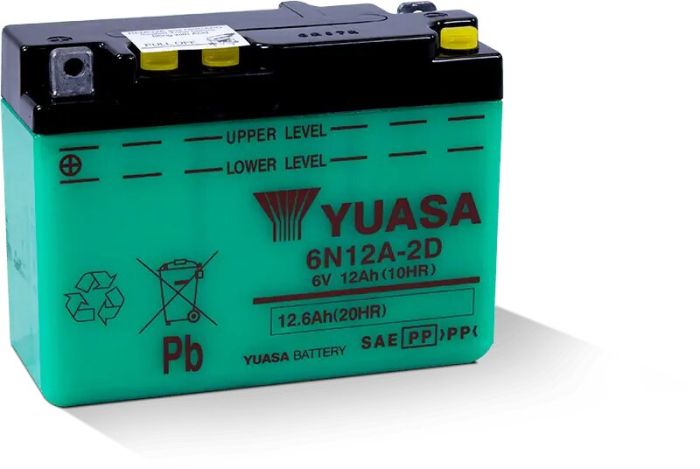 YUASA Conventional 6N12A-2D 6 Volt Battery for Reliable Power Supply