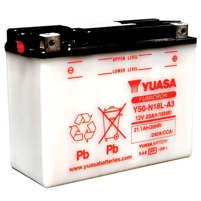 YUASA Y50-N18L-A3 YUMICRON 12 Volt Battery for Reliable Power