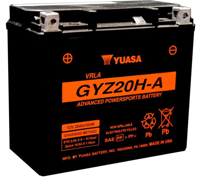 YUASA GYZ20HA Factory Activated Battery - Reliable Power for Your Vehicle