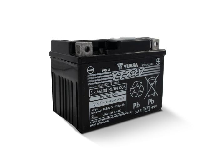 YUASA YTZ4V Factory Activated Maintenance-Free Motorcycle Battery