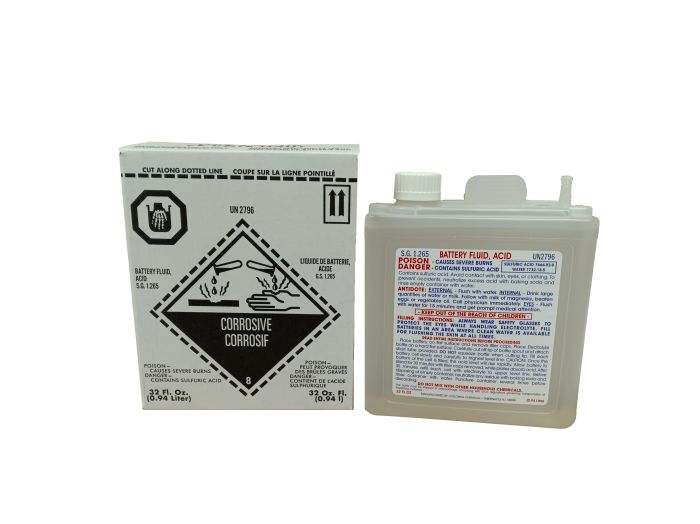 Yuasa YUAACID32BOX 32 oz Acid Bottles - Pack of 1