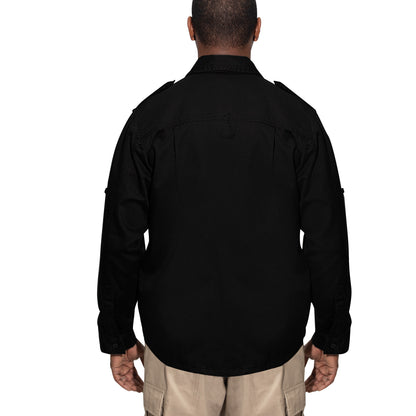 Rothco Vintage Fatigue Shirt Black Size 2XL - Durable Military Style Casual Shirt