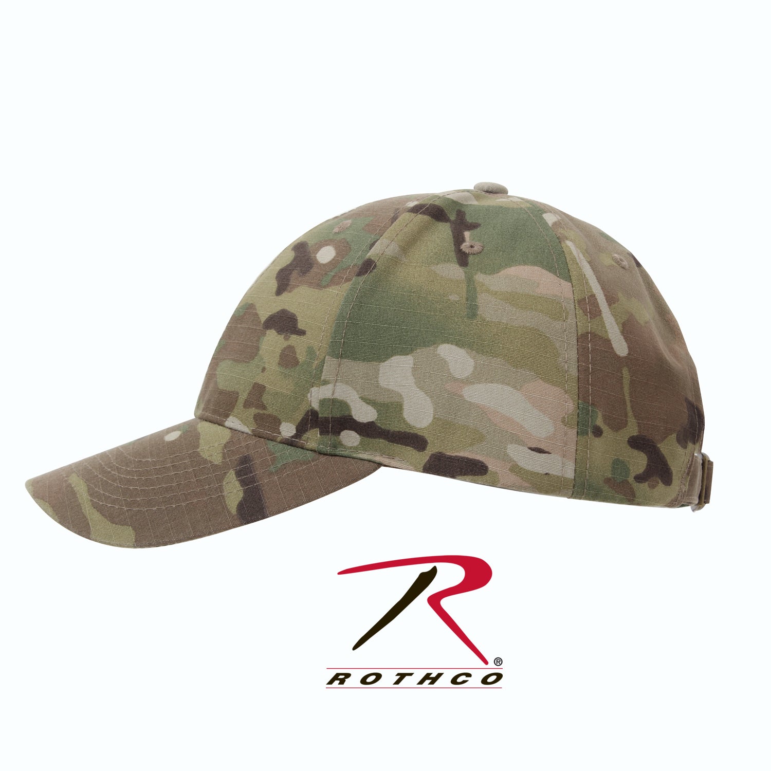 Rothco Supreme Camo Low Profile Cap MultiCam – Durable Adjustable Baseball Hat with Breathable Ventilation
