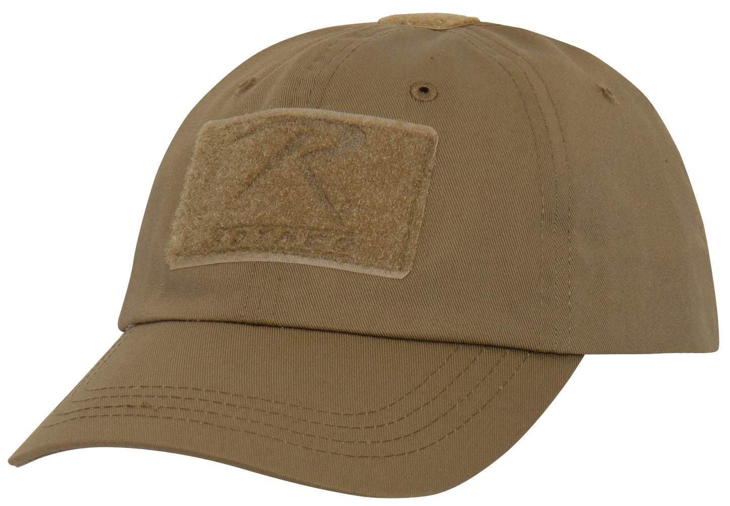 Rothco Tactical Operator Cap Coyote Brown - Adjustable Military Field Hat with Patches and Ventilation