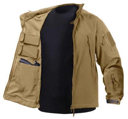 Rothco Concealed Carry Soft Shell Jacket in Coyote Brown Size XL