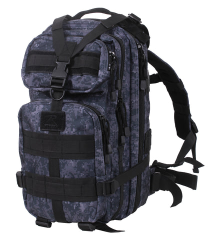 Rothco Medium Transport Pack Midnight Digital Camo – Tactical 25L Backpack for Outdoor & Emergency Use