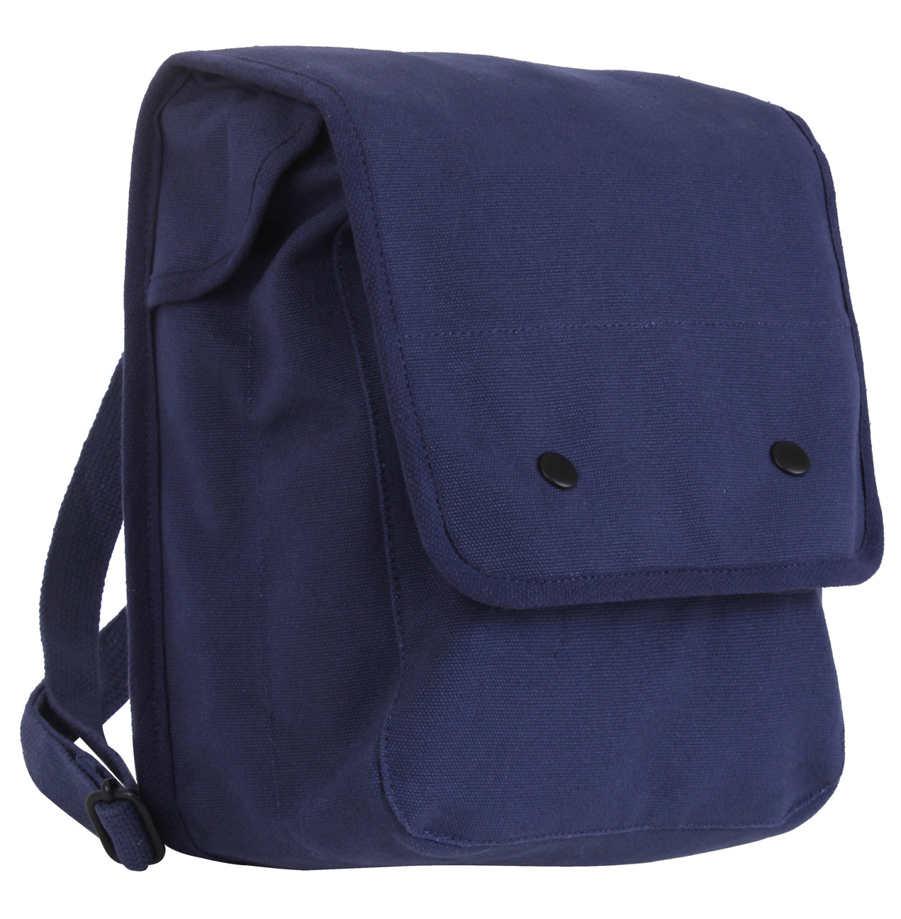 Rothco Canvas Map Case Shoulder Bag Navy Blue - Durable Outdoor Travel Organizer