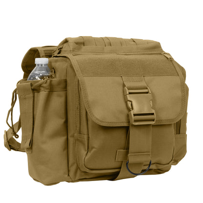 Rothco XL Advanced Tactical Shoulder Bag Coyote Brown – Durable MOLLE Compatible Gear Bag with Multiple Pockets