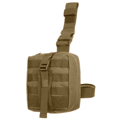 Rothco Drop Leg Medical Pouch Coyote Brown – Tactical First Aid Storage with Quick Access