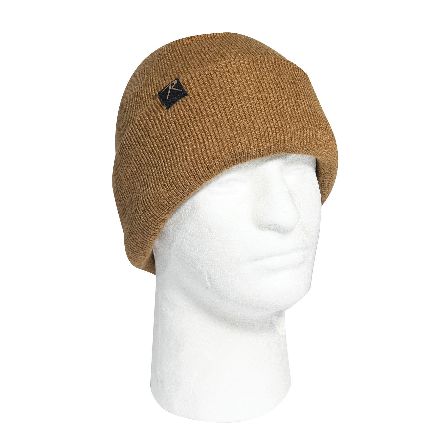 Rothco Deluxe Fine Knit Fleece-Lined Watch Cap in Coyote Brown - Part Number 57871