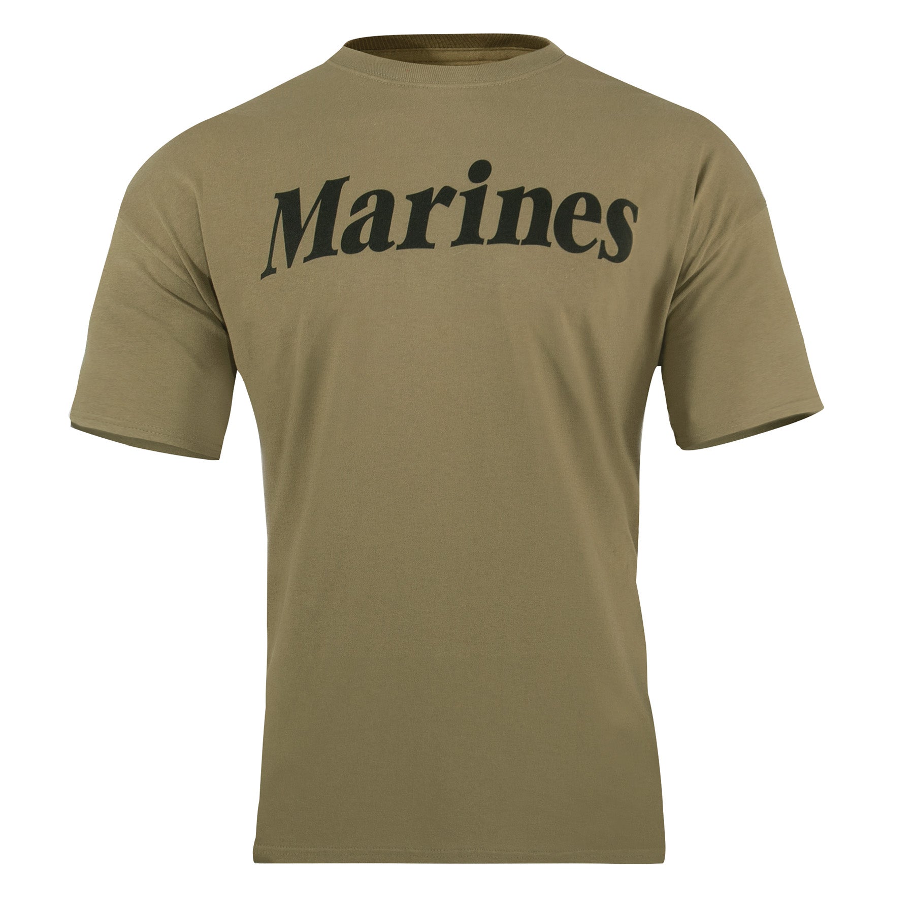 Rothco AR 670-1 Coyote Brown Marines Physical Training T-Shirt Size Small