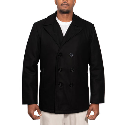 Rothco Naval Heritage Wool Pea Coat in Black - Size 2XL