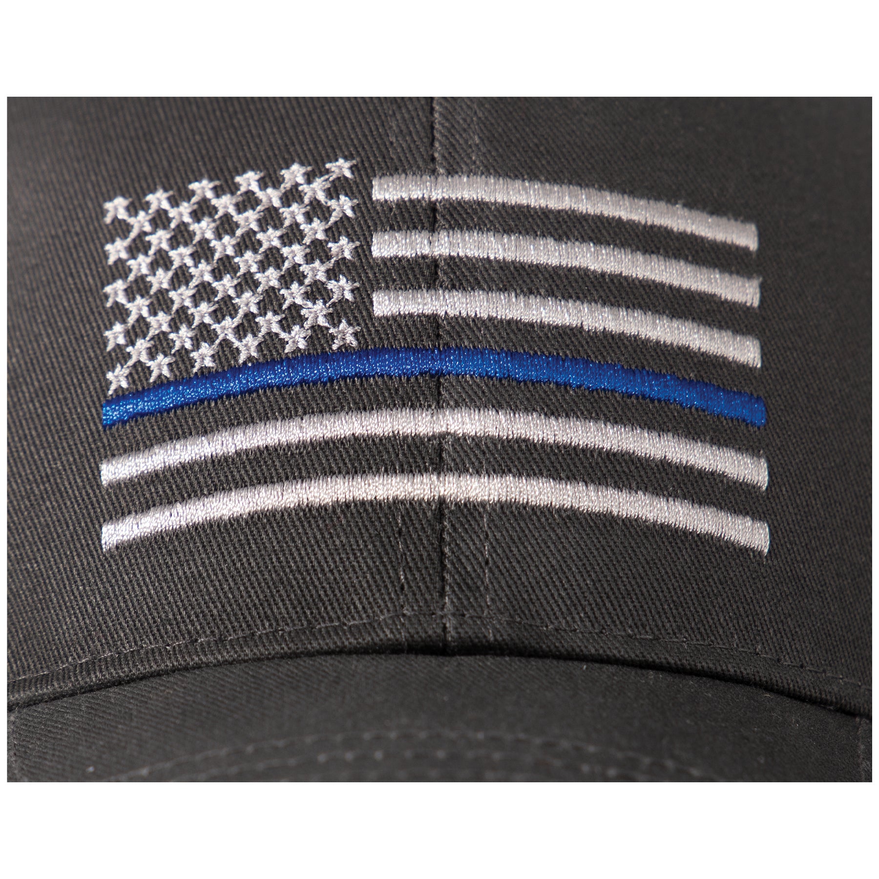 Rothco Thin Blue Line Flag Low Profile Cap Grey – Support First Responders with Adjustable Baseball Hat