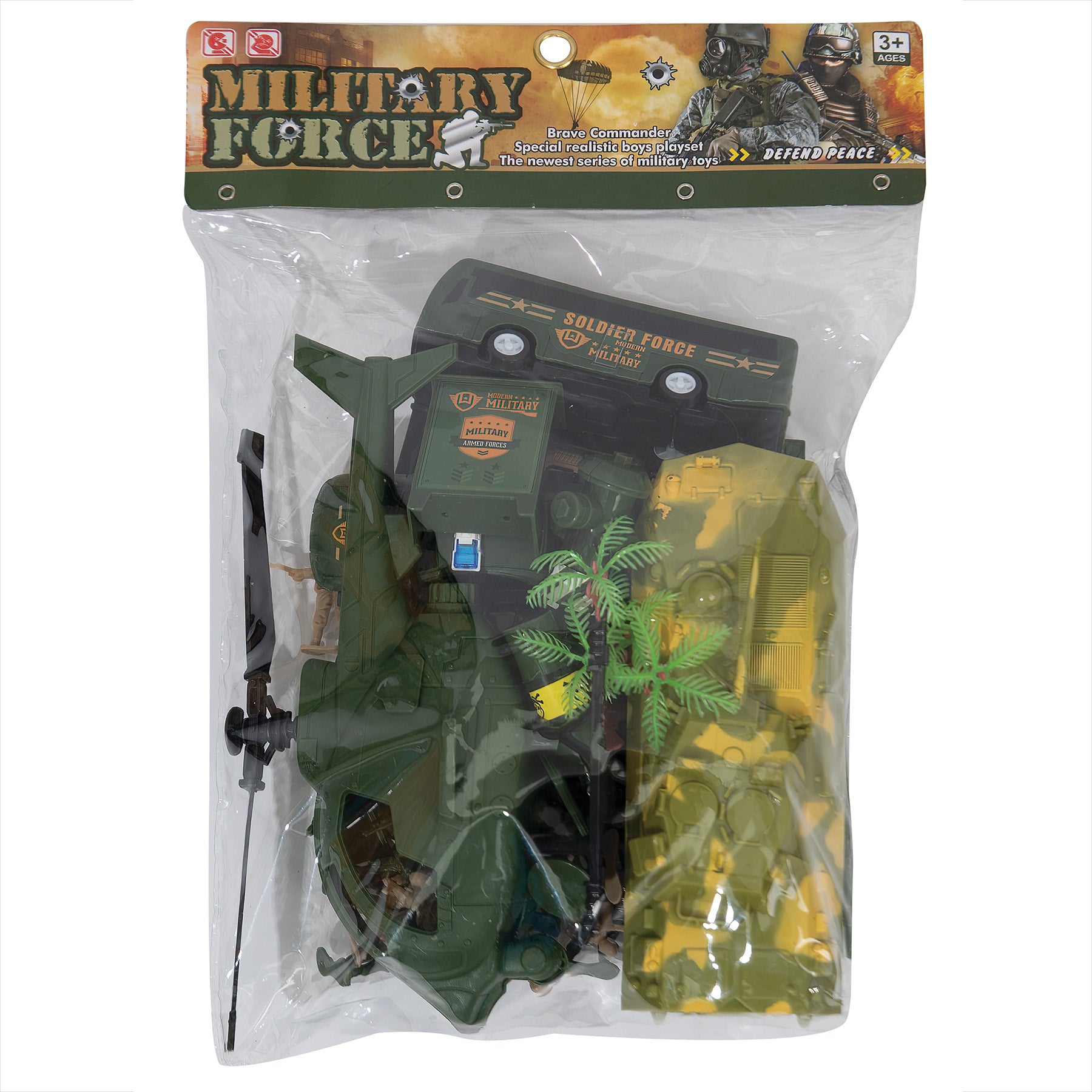 Rothco Military Force Soldier Play Set with Over 30 Military Toys for Kids Ages 3 and Up