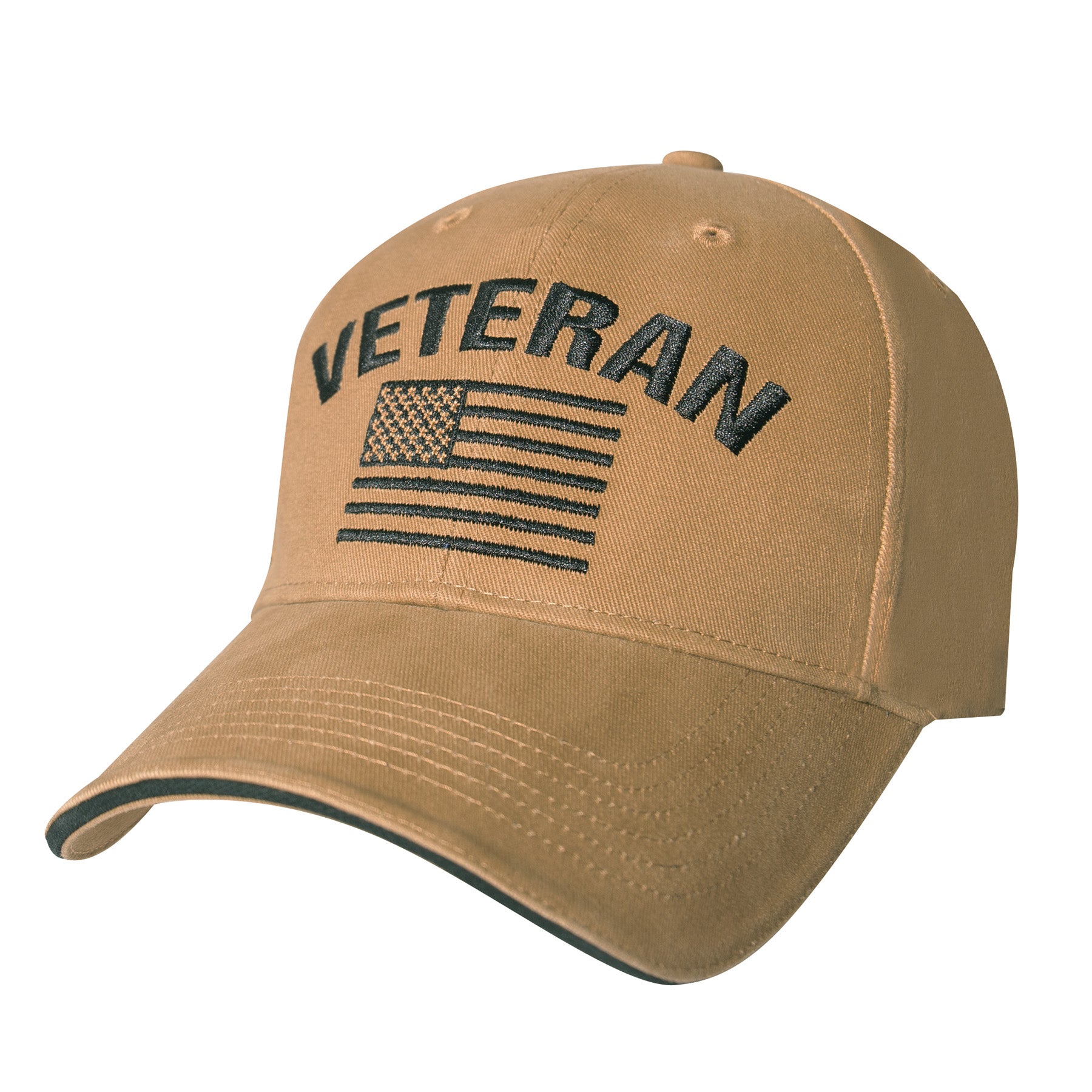Rothco Vintage Veteran Low Pro Cap in Coyote Brown
