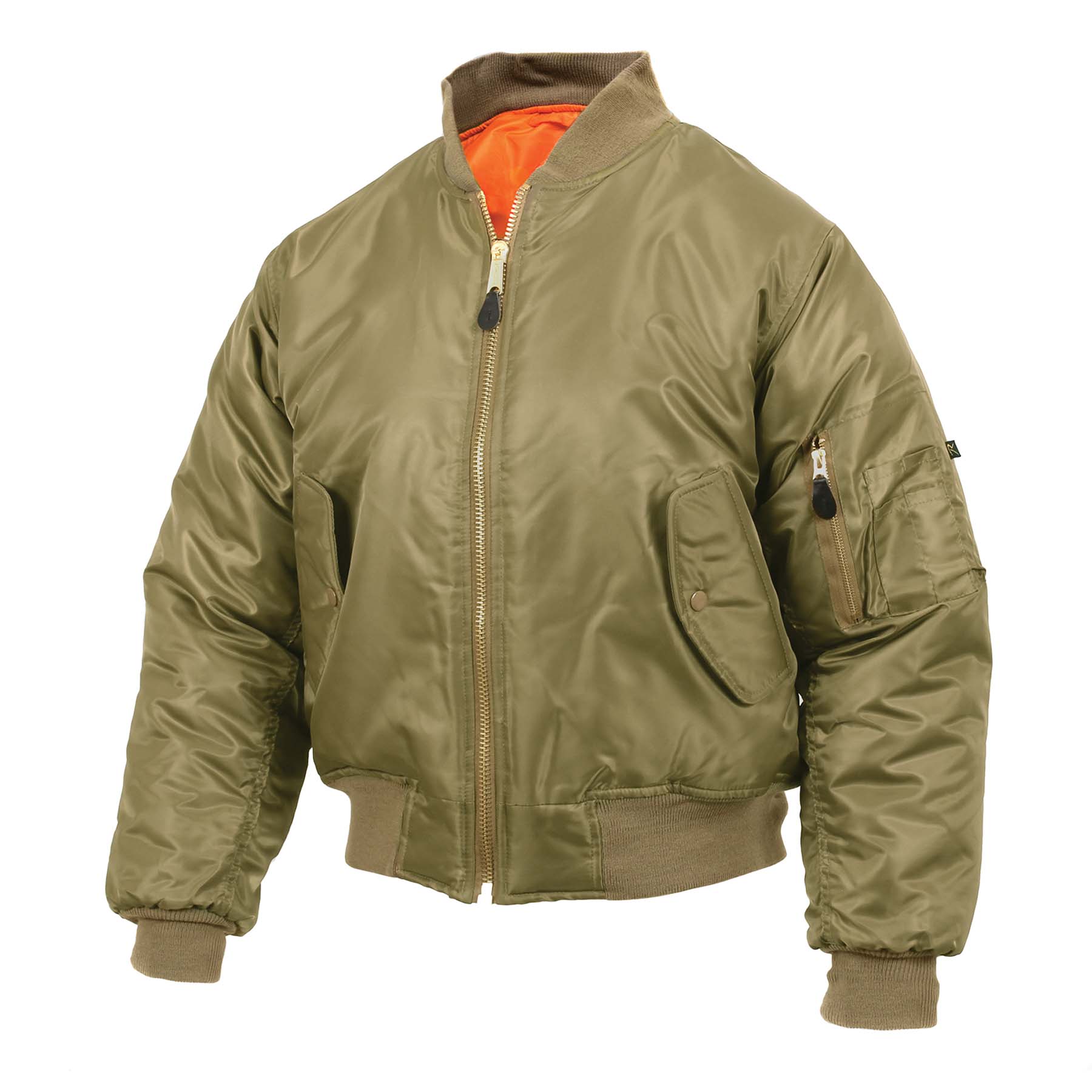 Rothco MA-1 Flight Jacket Coyote Brown Size XL - Military Style Bomber Jacket for Cold Weather and Outdoor Activities