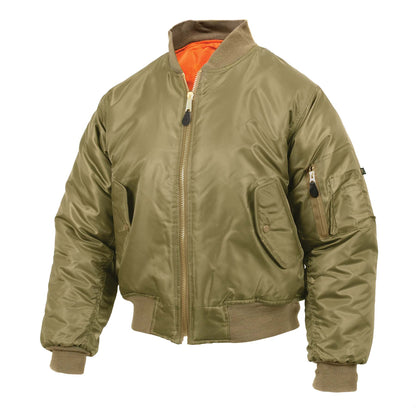 Rothco MA-1 Flight Jacket Coyote Brown Size XL - Military Style Bomber Jacket for Cold Weather and Outdoor Activities