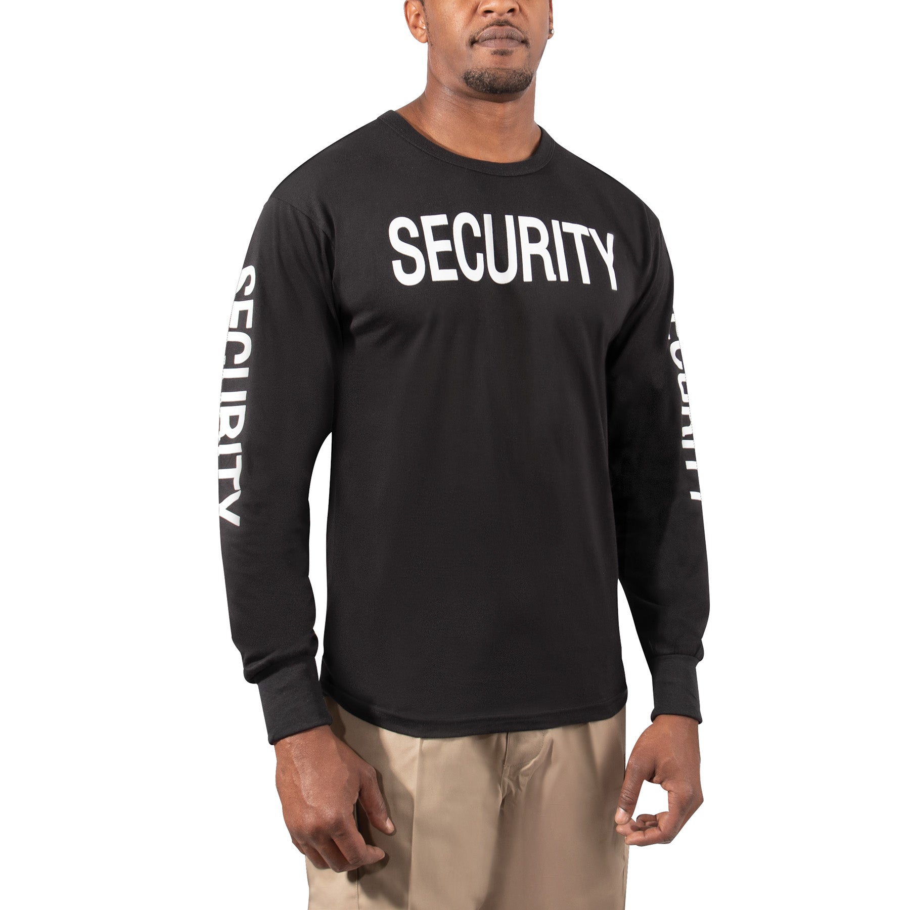 Rothco Long Sleeve Two-Sided Security T-Shirt Size Large